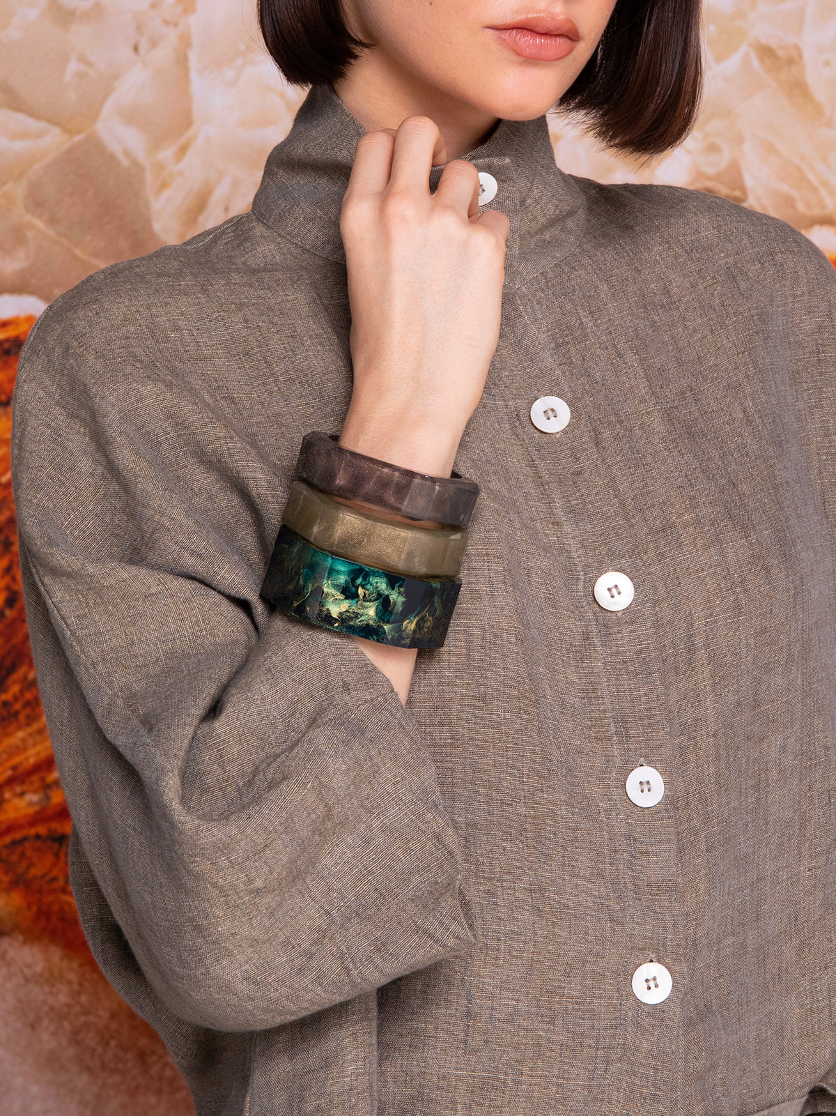 "Infinity" medium bangle in resin