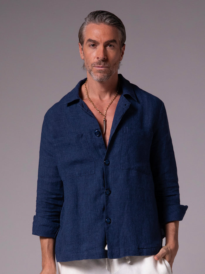 Men's necklace with medium horn pendant