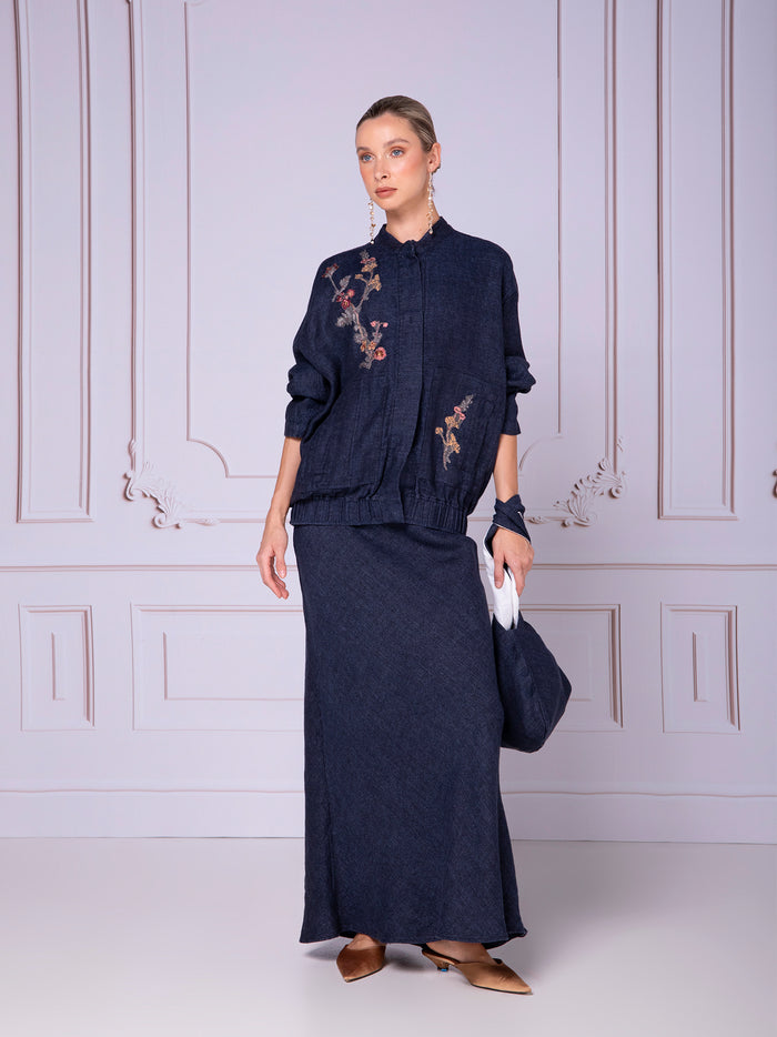 Bomber Jacket in linen