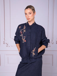 Bomber Jacket in linen