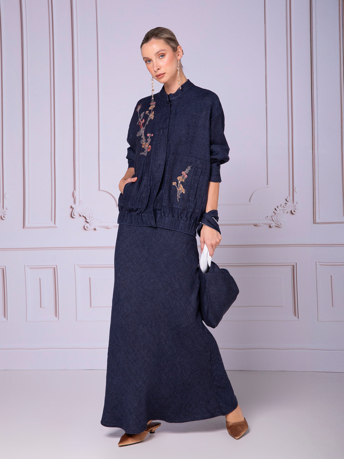 Bomber Jacket in linen