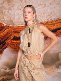 "Spade" necklace with resin charm