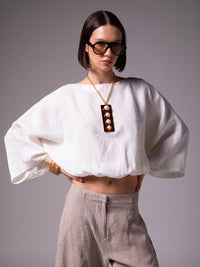 "Spheres" necklace with resin charm