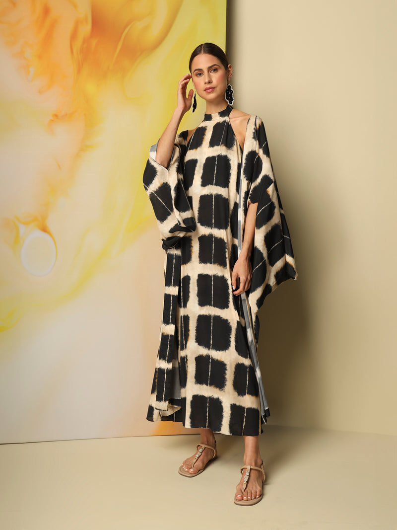 Long kimono in viscose