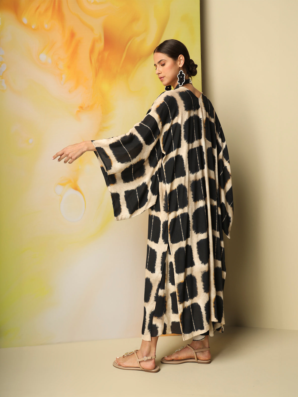 Long kimono in viscose